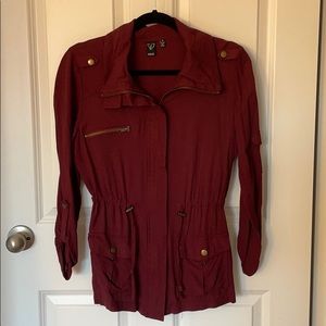 Maroon Light-Weight Utility Jacket
